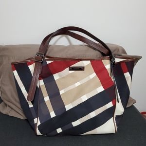 Burberry canvas leather tote bag Nova check